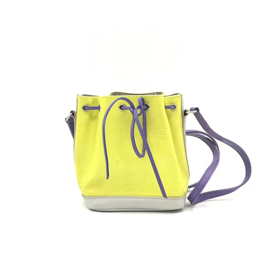 95新 LouisVuitton/路易威登 【安则专属】黄色水桶nano斜挎包