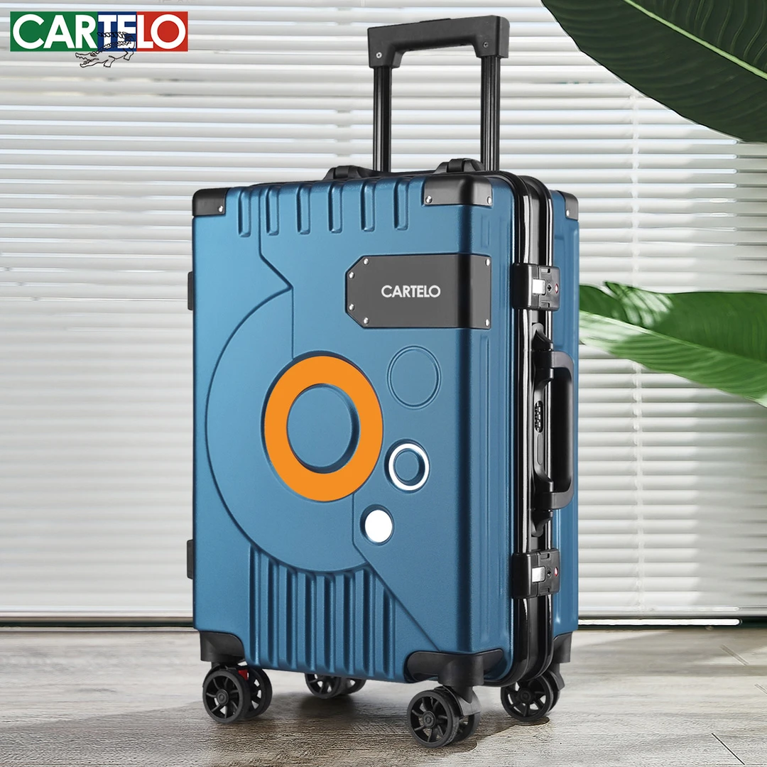 密码箱行李箱2025最新款可充电大容量铝框加厚登机旅行箱