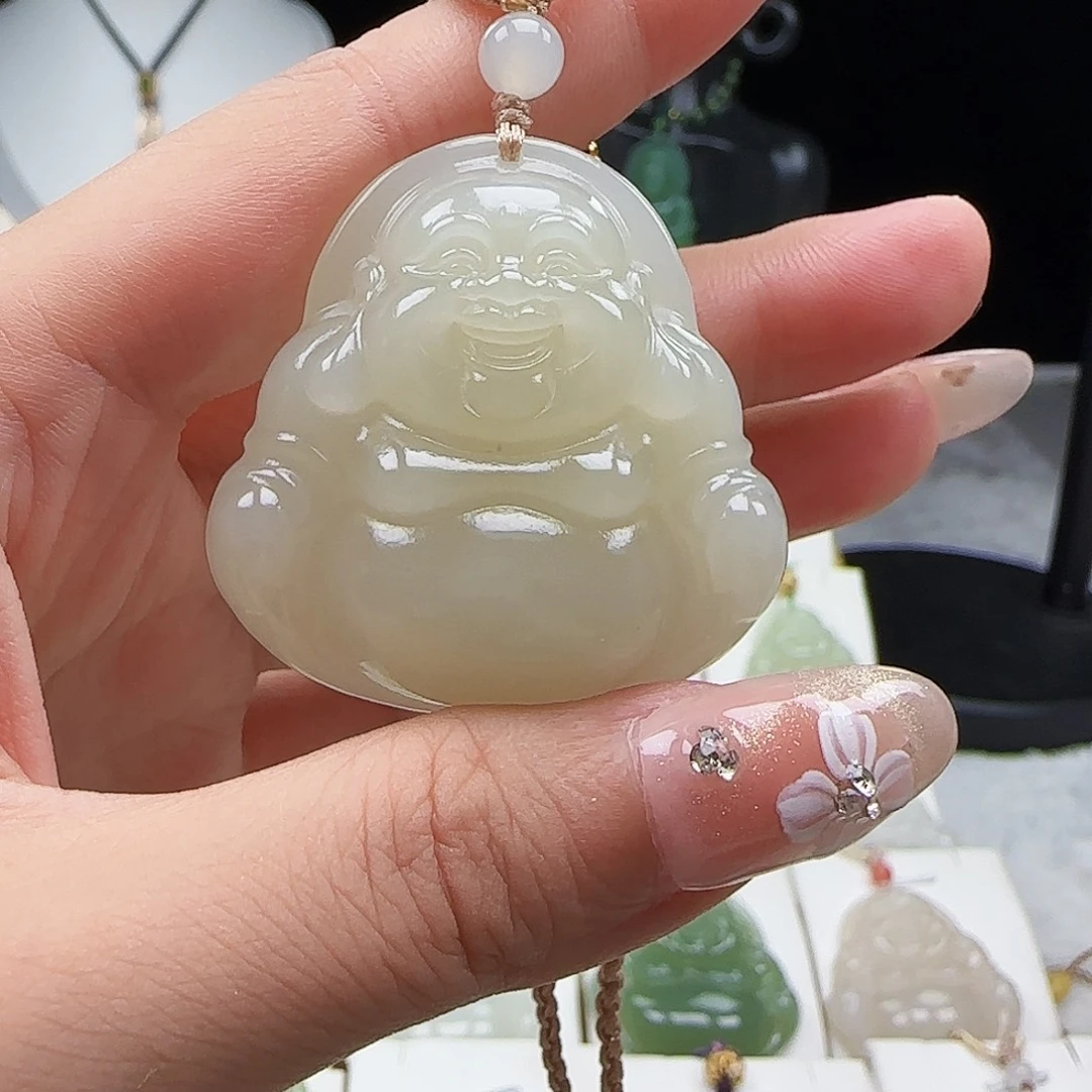 和田玉未镶嵌吊坠(赠链)40