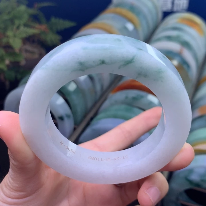 定制翡翠未镶嵌手镯定制不退不换