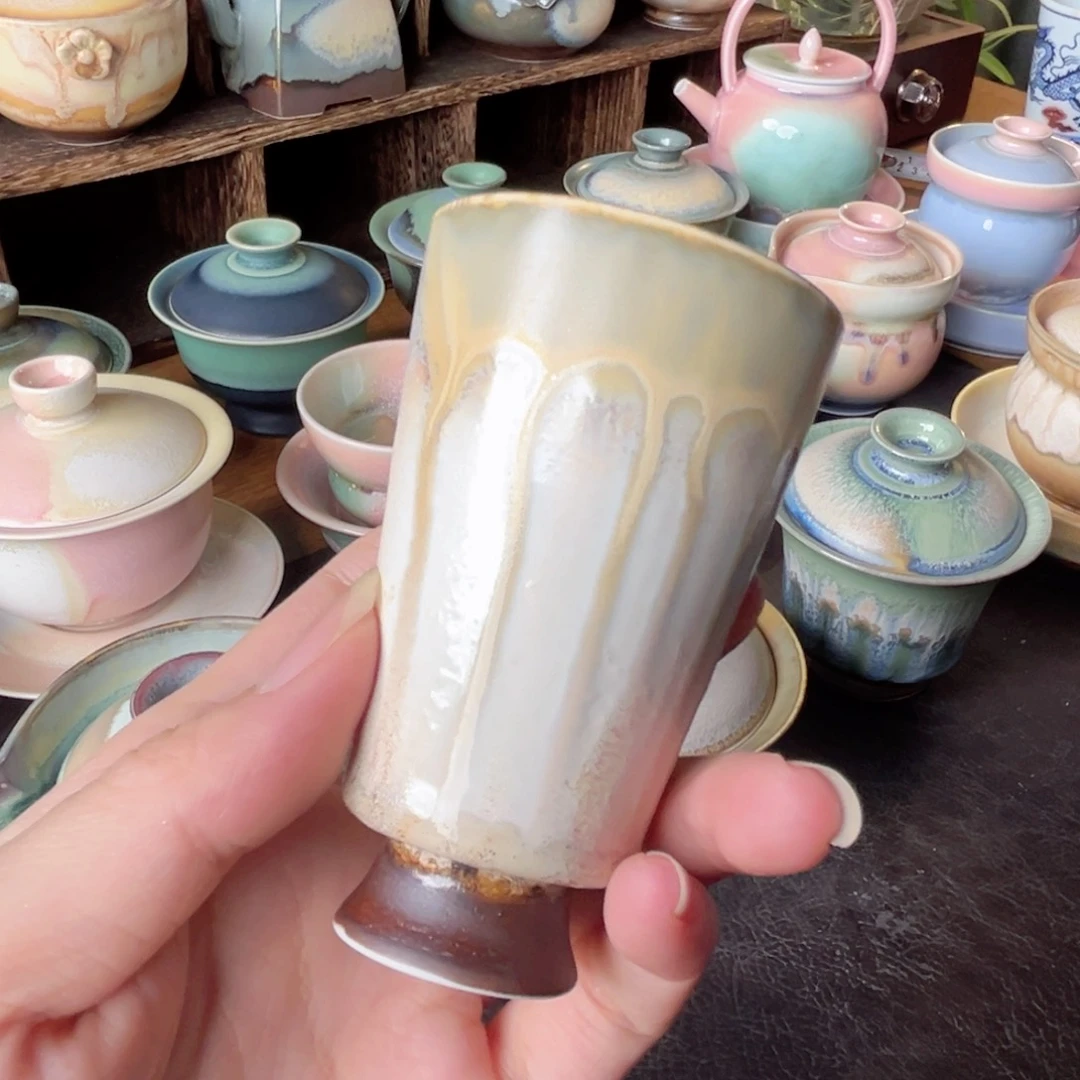 杯青現纯手工柴烧茶器