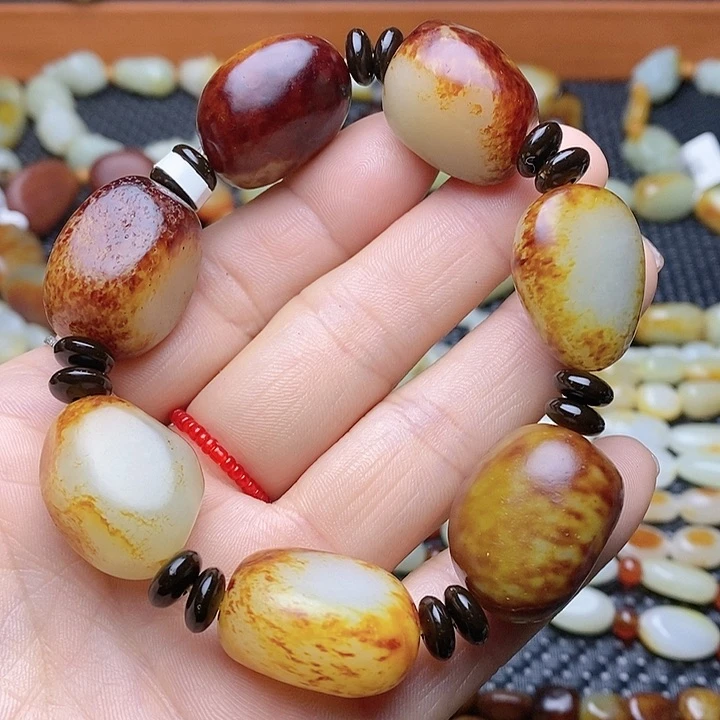 未镶嵌和田玉手链念*哥