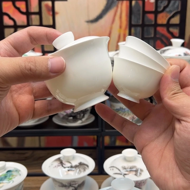 140处脚盖碗+3个处脚杯子40ml