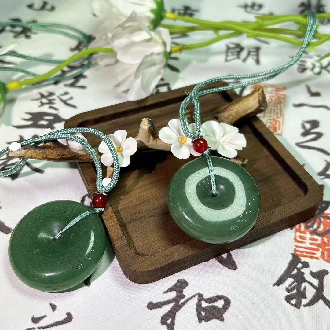 天然东陵玉35平安扣吊坠拍一发一多样性发其一