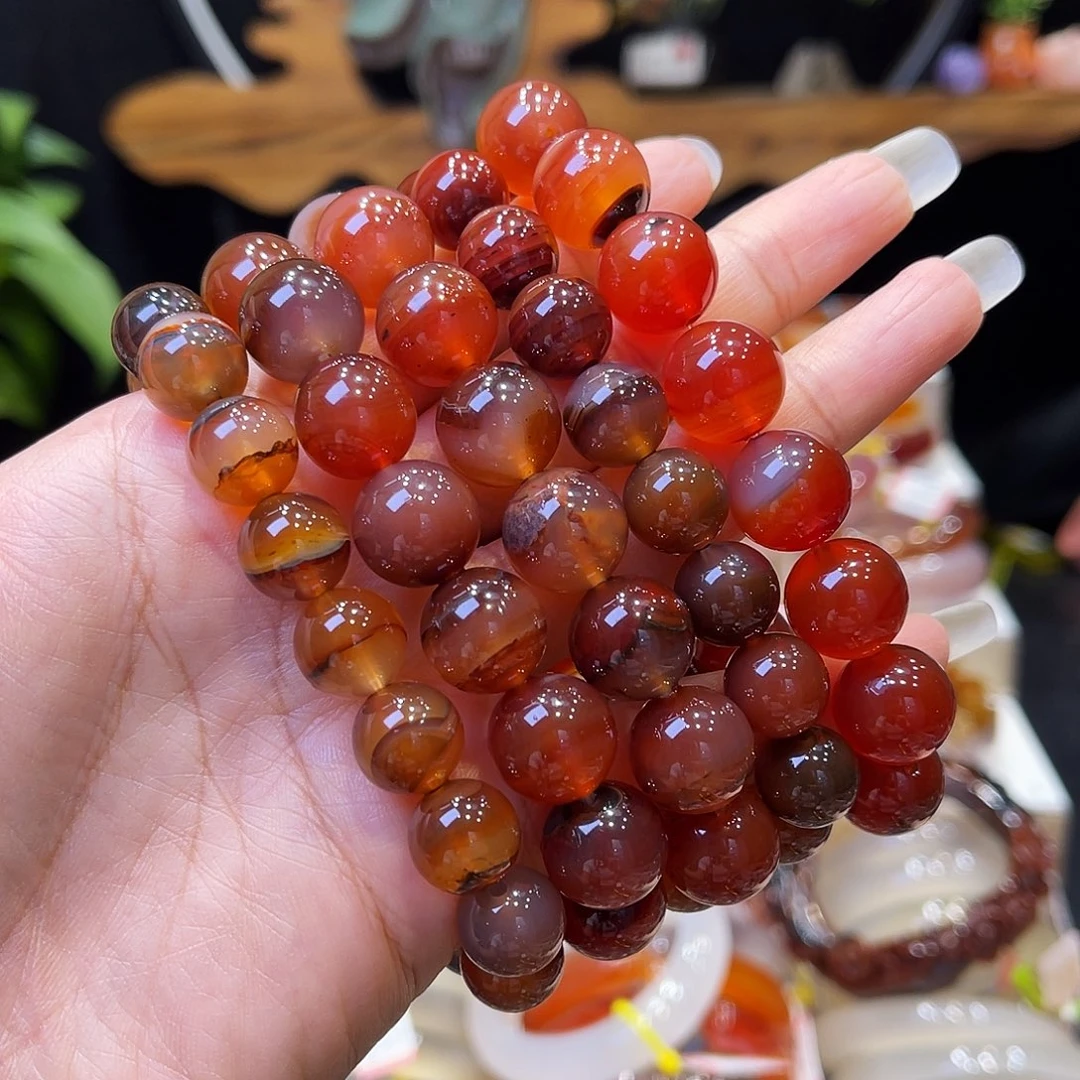 牛***飞玛瑙/玉髓未镶嵌手镯