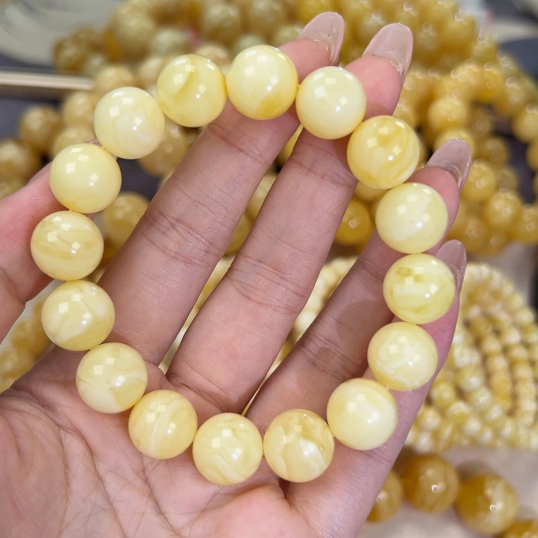 手链琥珀未镶嵌21白蜡