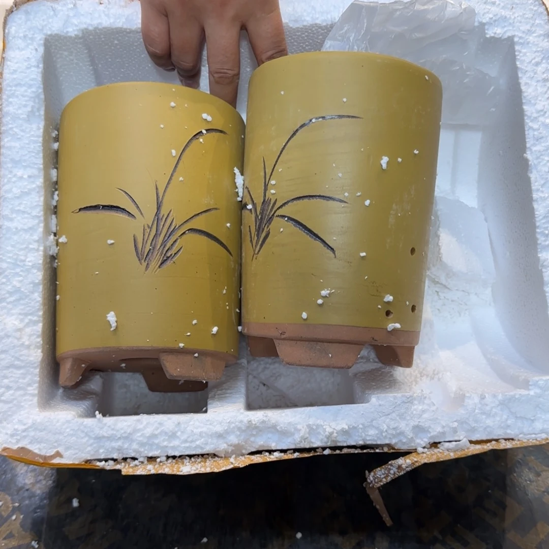 紫砂花盆口径14.18口径