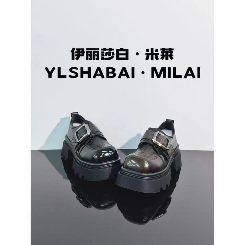 条格.时尚舒适轻奢百搭休闲乐福鞋 819