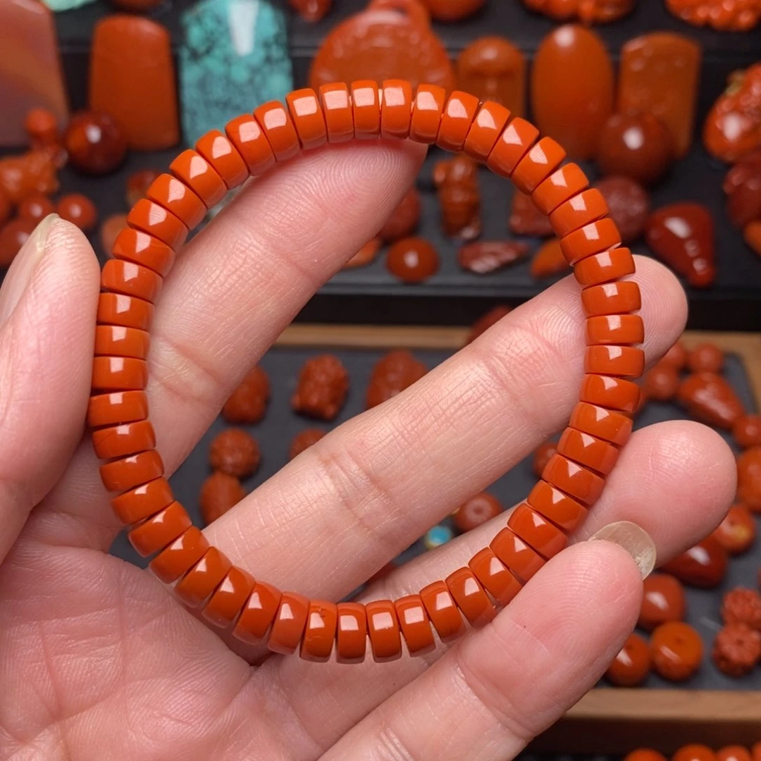 南红玛瑙手串未镶嵌脚****o