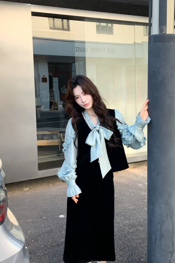 77【月朗风清套装】品质女装洋气出行时尚休闲财阀千金小众老钱风
