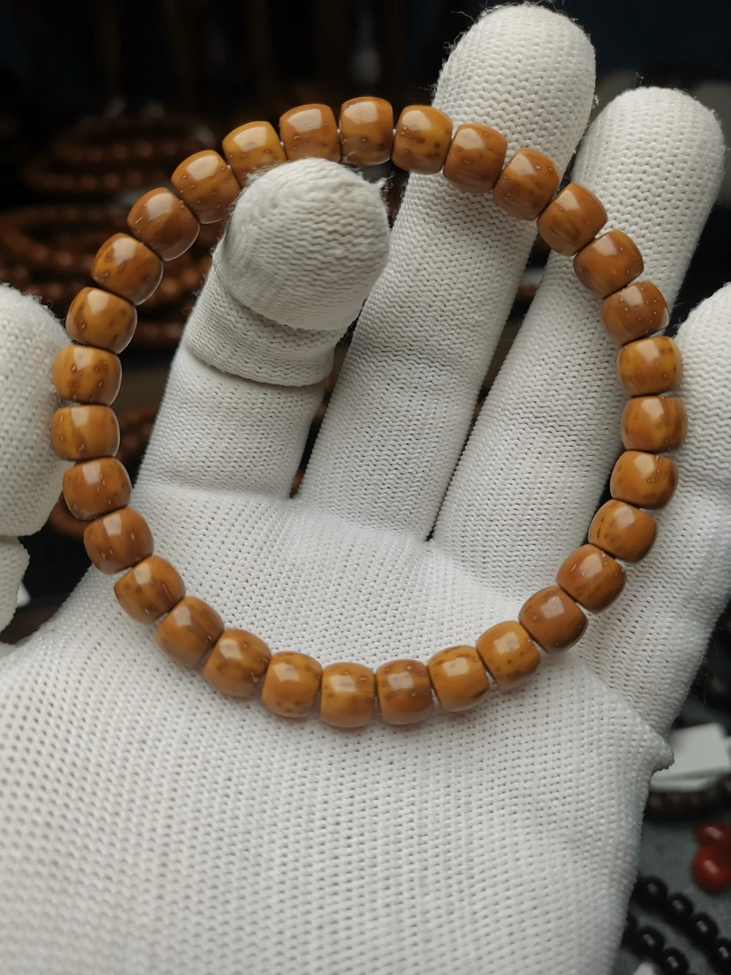 紫金鼠8*7直切单圈手串，性价比，实心鼠 原生态