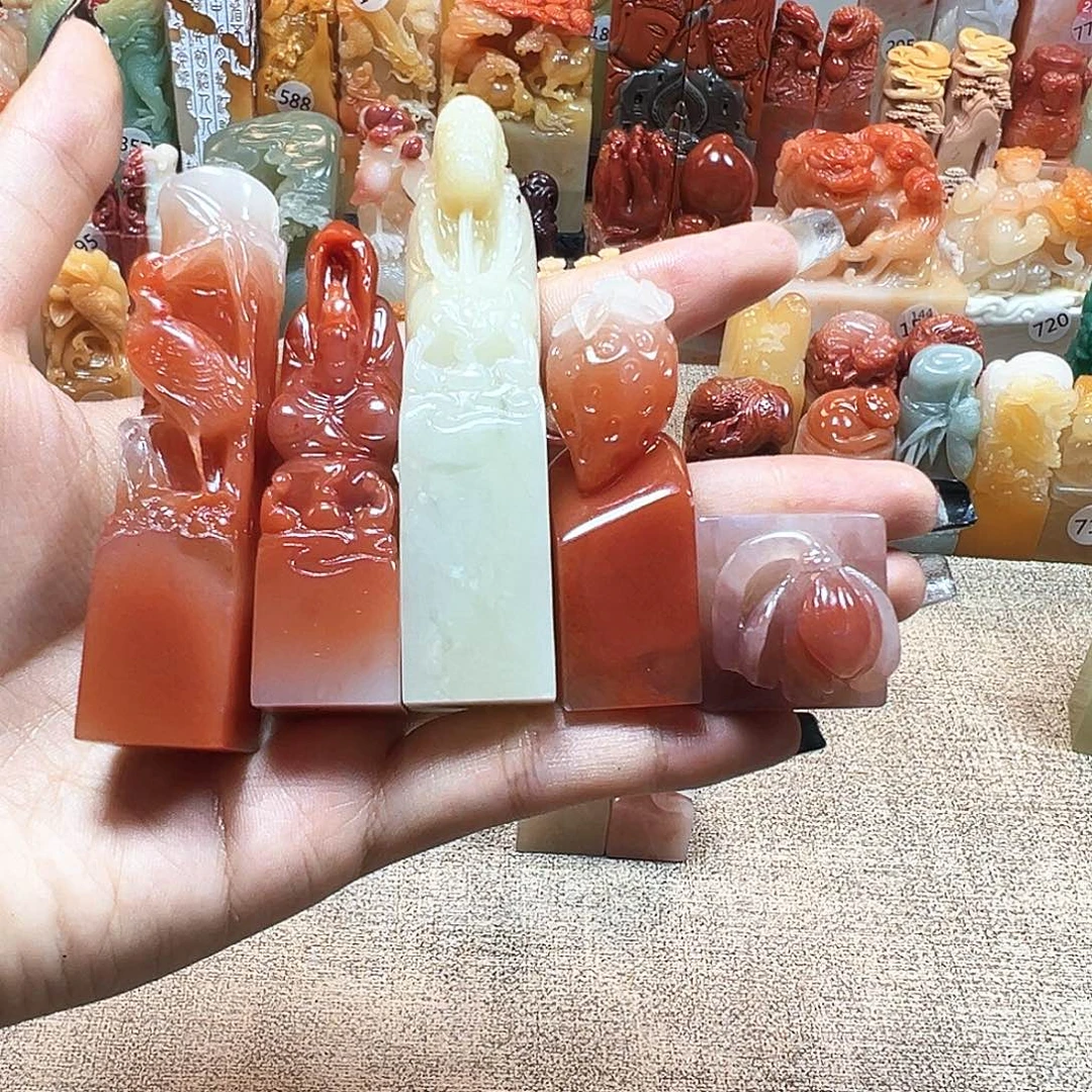 石***海寿山石印石寿山石雕刻