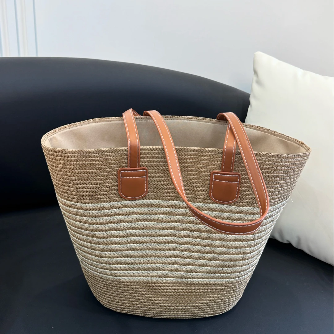 【大霏同款包包都在这里⬇️】简约拼接水桶包气质单肩包休闲包