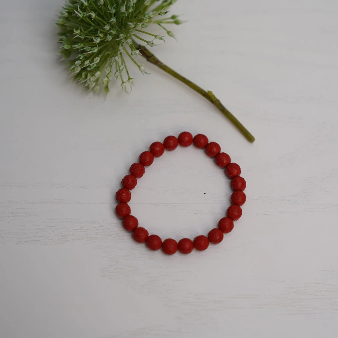 含辰砂工艺品美.朱砂手链单圈AM010