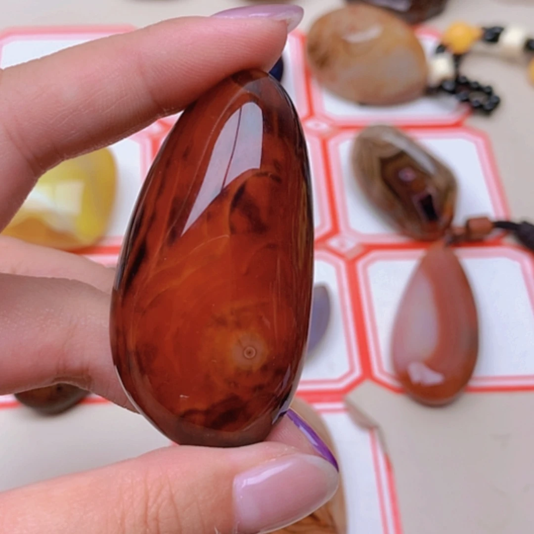 【闪购商品】未镶嵌玛瑙/玉髓珠宝半成品然**物