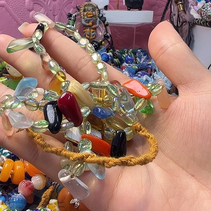 玻璃颈饰尼泊尔琉璃