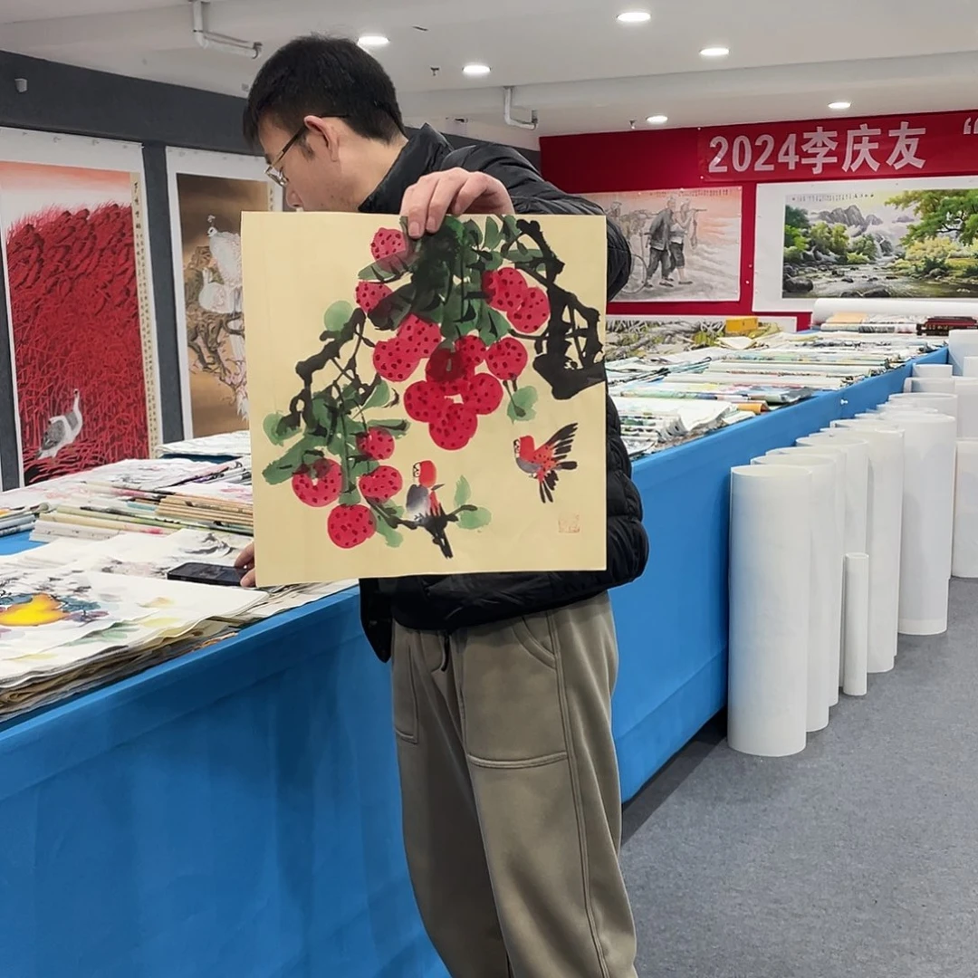 国画今天上午国画作品展示