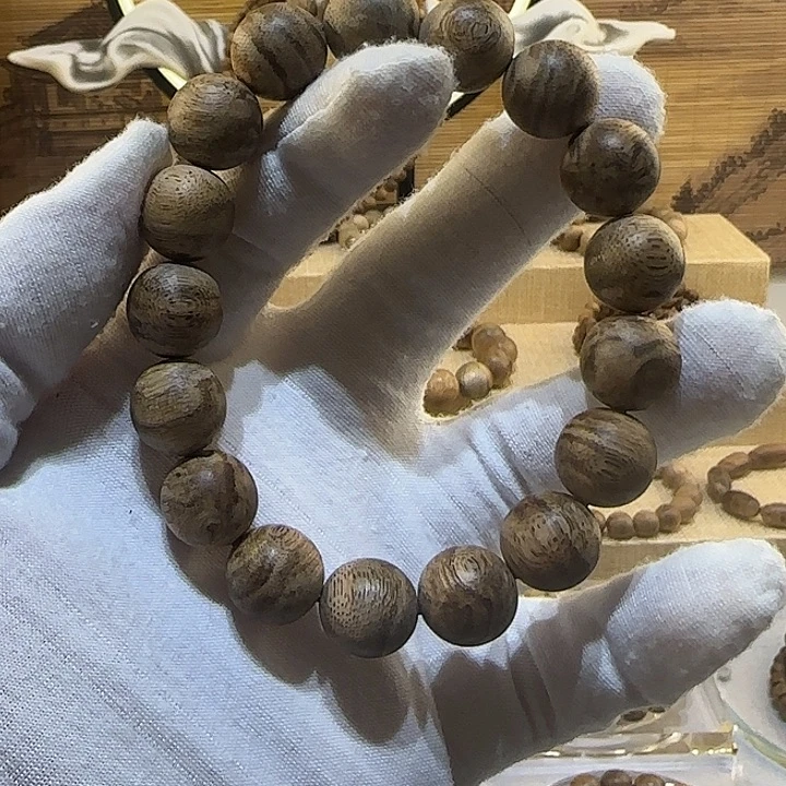 第***法沉香手串柬埔寨虎斑纹1.3