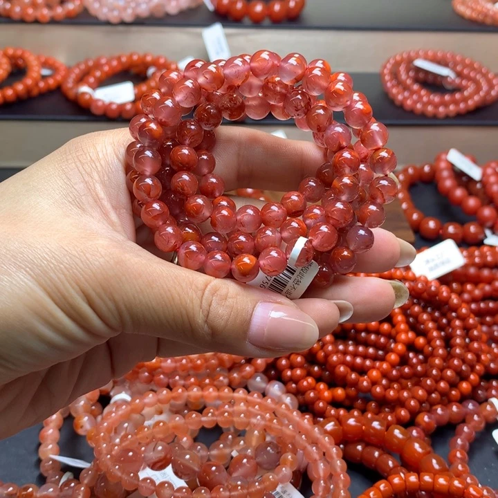 南红玛瑙手串未镶嵌小**…