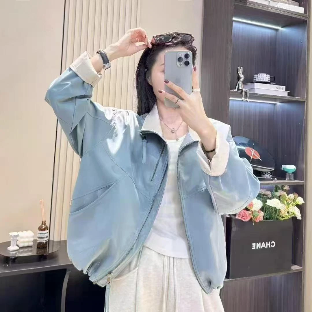 2513 春秋新款女士韩版双拉链休闲百搭外套 F158