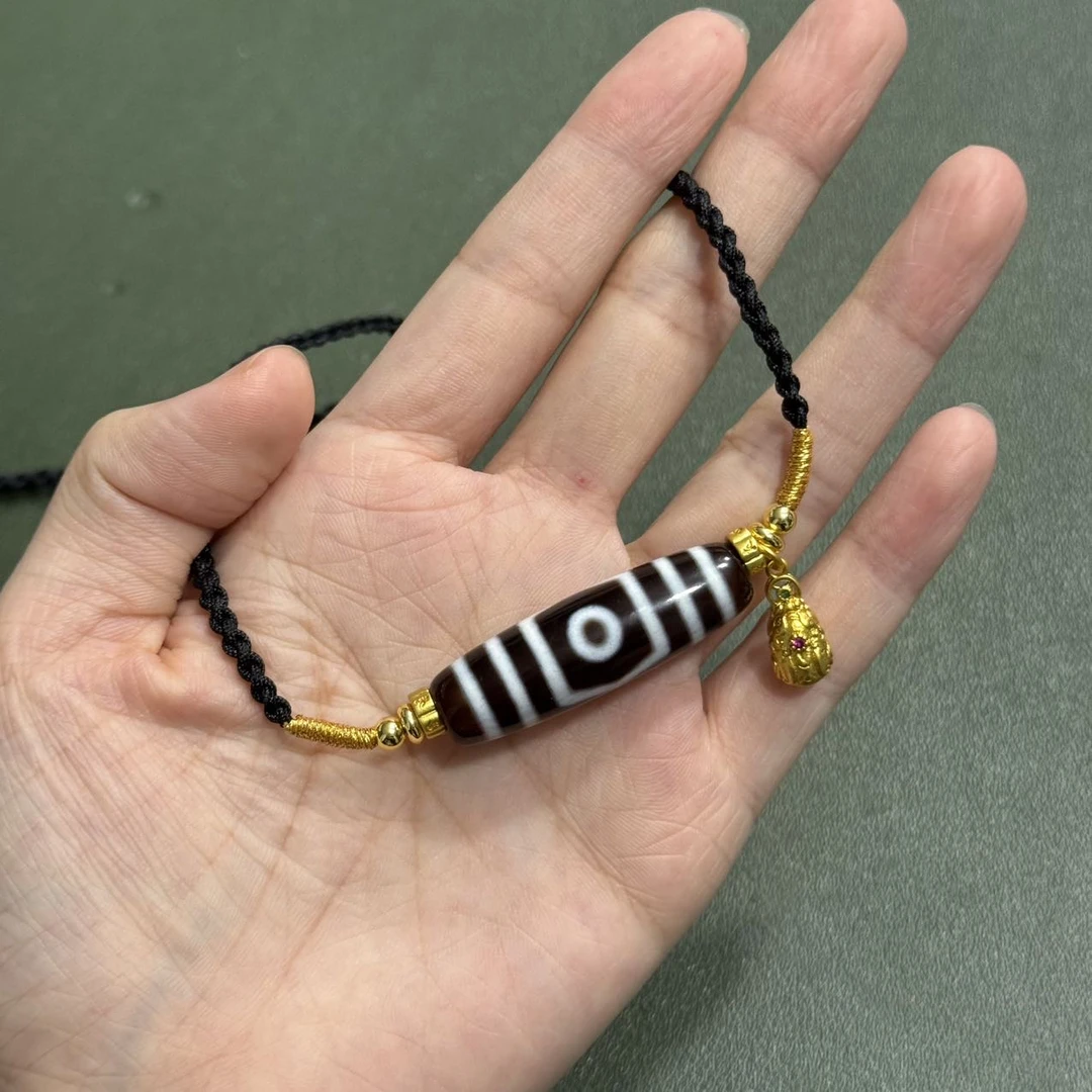 【曹美丽精选】H49212玛瑙diy脖挂（双线大鹏三）多样性发其一38x11mm