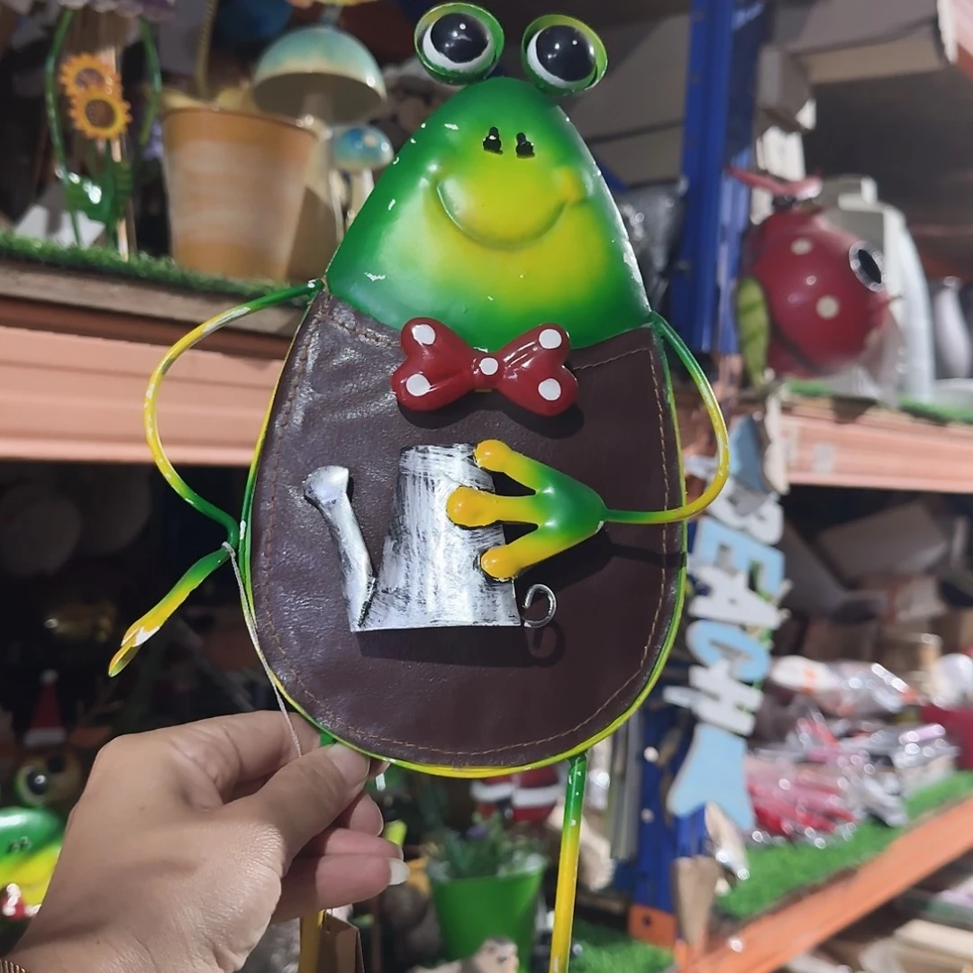大青蛙喷漆铁艺摆件