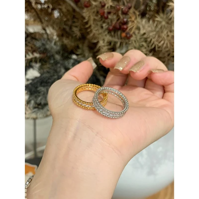 925银锆石戒指 【麻花戒指】欧美气质时尚豪华镶嵌戒指女