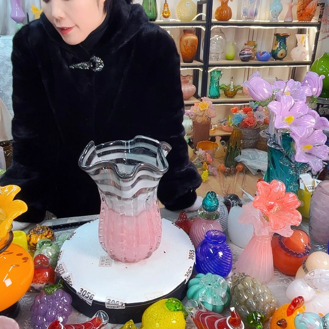 花瓶家悦美居琉璃摆件