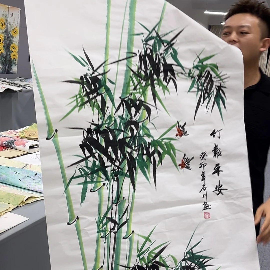 国画国画老师手绘作品