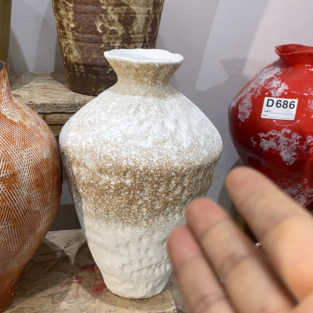 白泥花瓶景德镇陶瓷高度