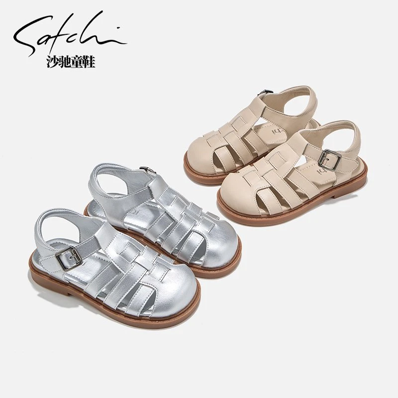 【新品发售】沙驰童鞋2025春夏新款时尚休闲百搭罗马凉鞋SCAB004