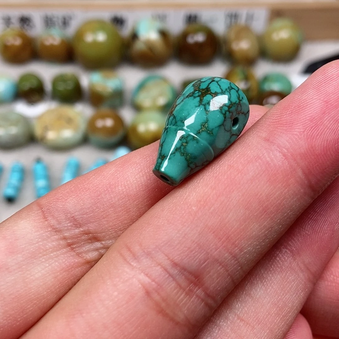 未镶嵌绿松石珠宝半成品