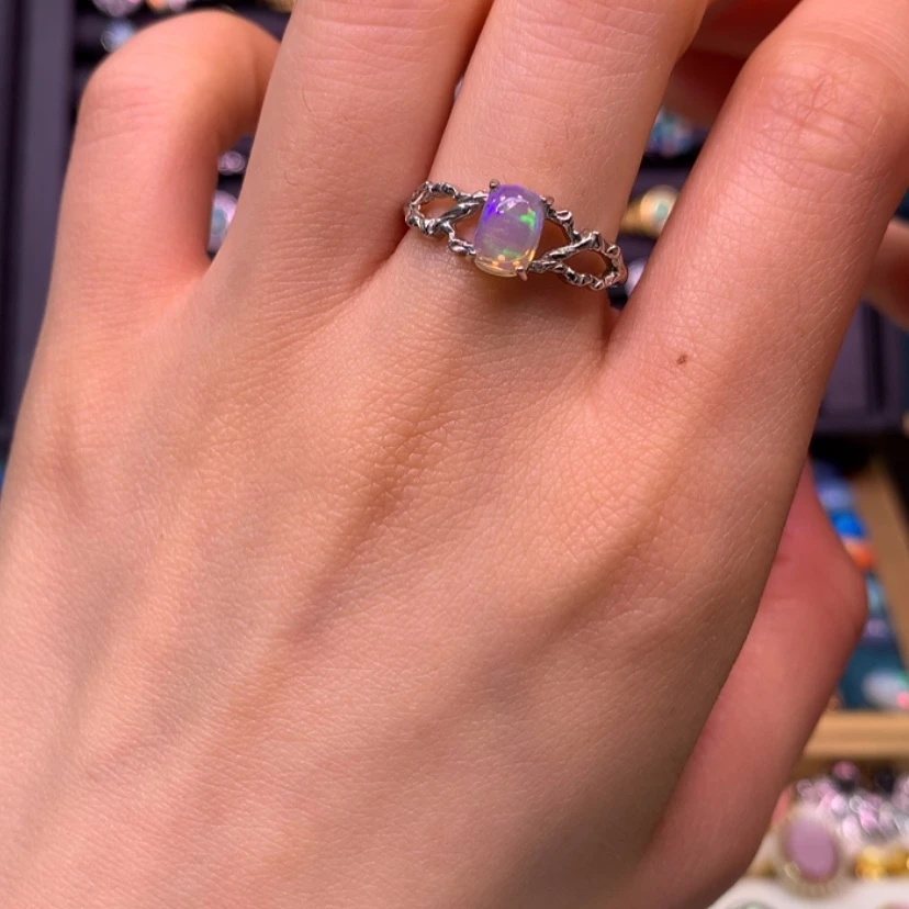 【闪购商品】欧泊戒指款式银S925镶嵌