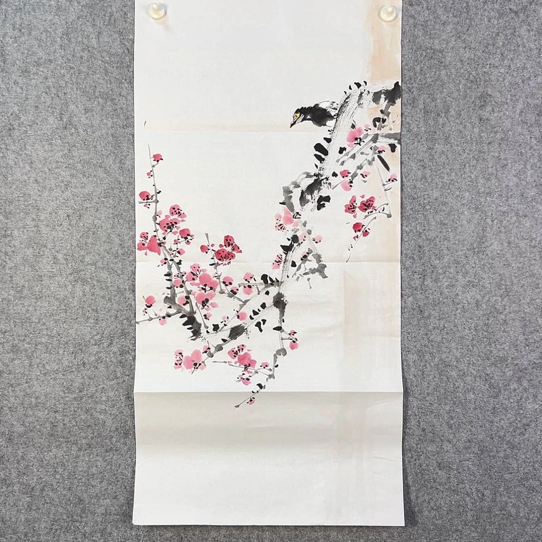 国画240 花鸟在此鸣叫的声此起彼伏中也