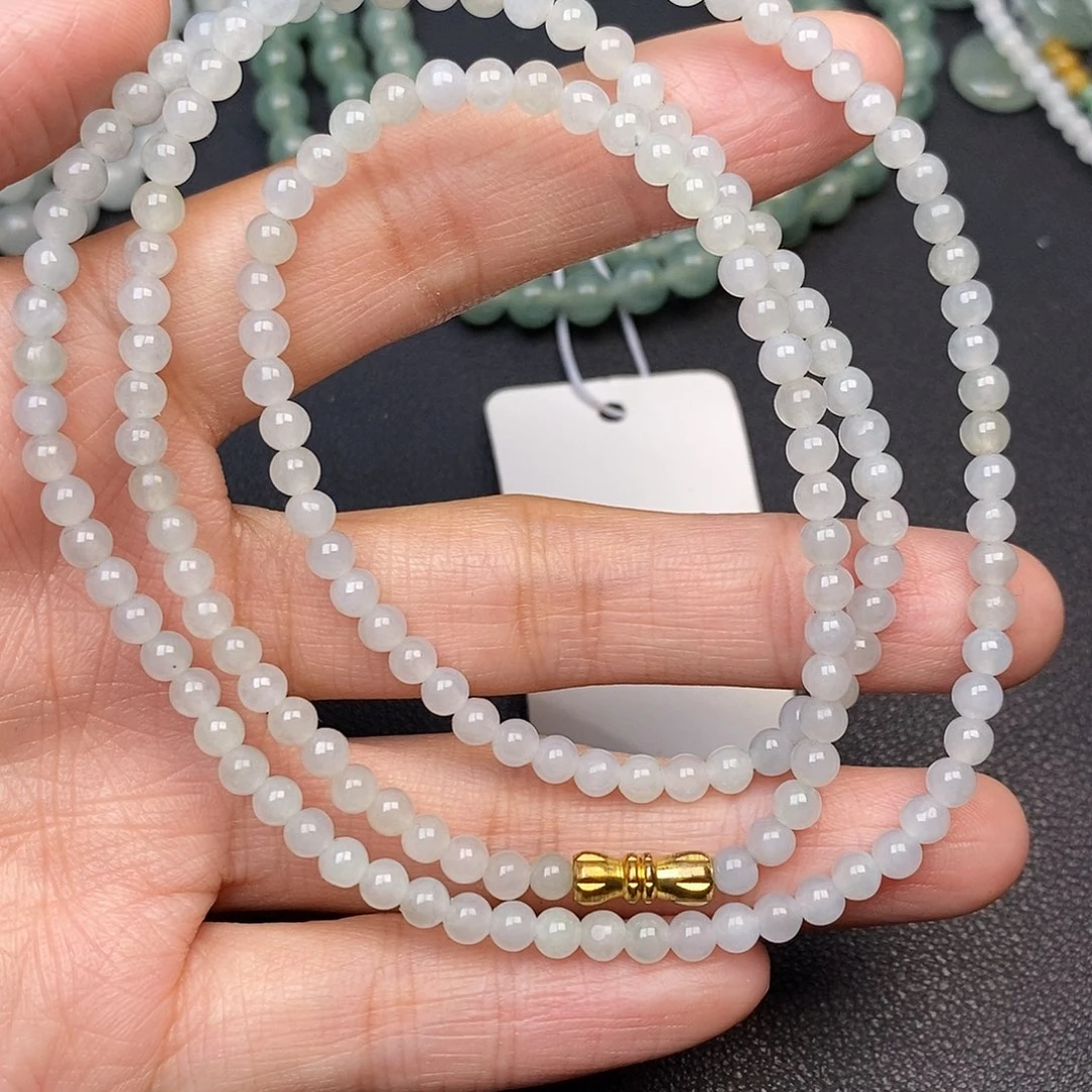 翡翠颈饰未镶嵌没****呀翡翠珠串卡4.2