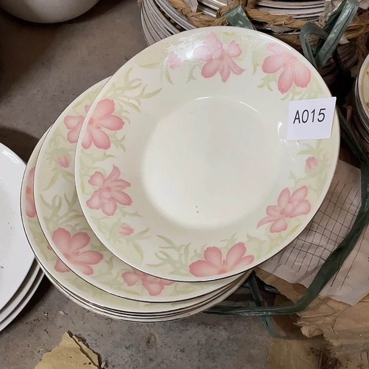 杯陶瓷瓷片盘子碗6个（15） 微瑕