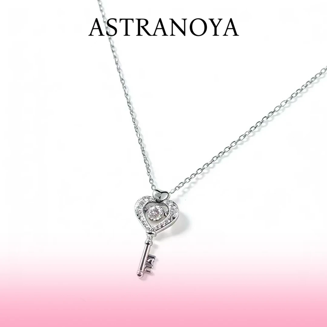 链子925银 Astra Noya 925 银项链甜美风日韩爱情之钥结坠链ins风