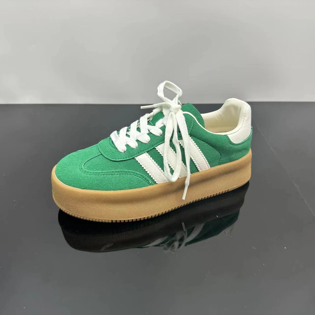 秋冬新品冷粘工艺时尚休闲鞋软底德训鞋圆头阿甘鞋 X 检 237