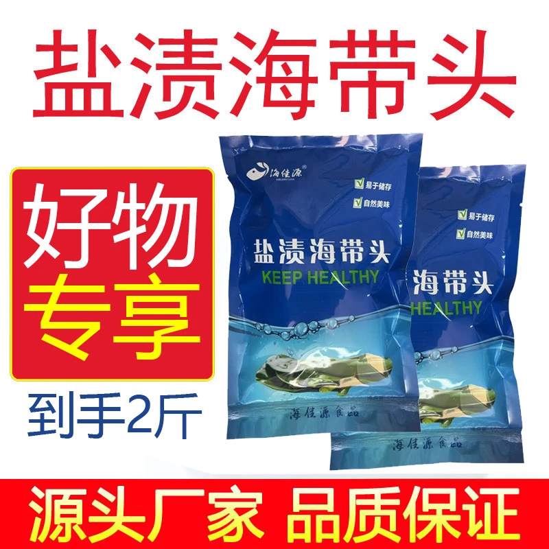 【好物专享】盐渍海带头 拍1发2斤 霞浦特产水产 厚海带500克/袋