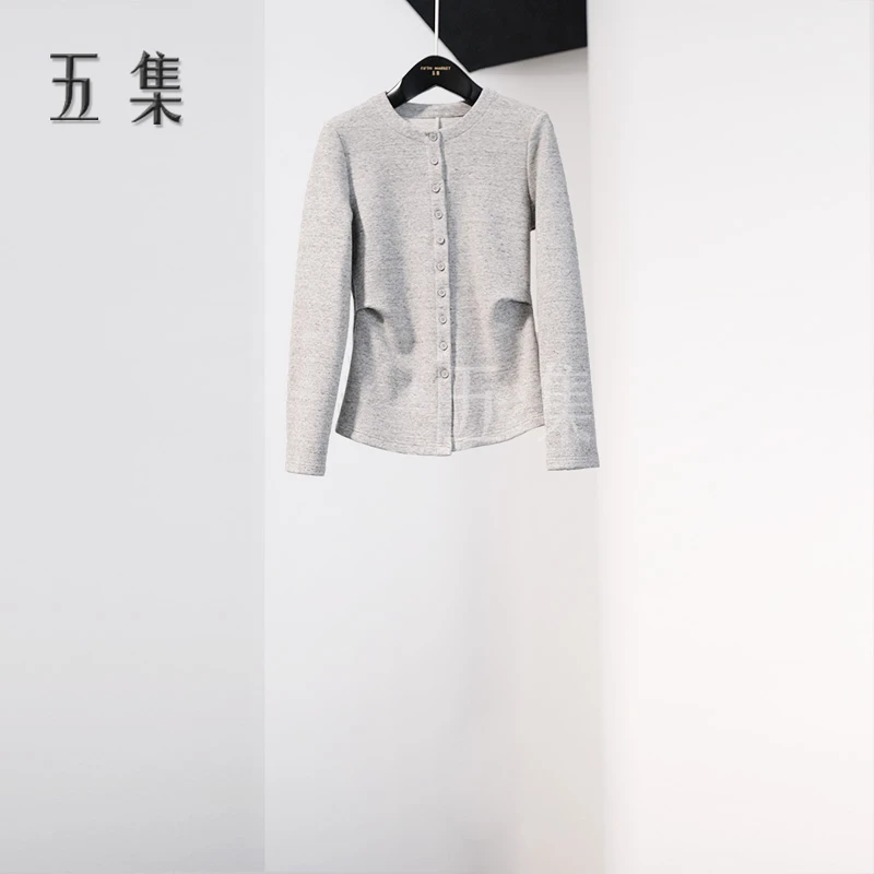 五集 埃及长绒棉 保暖加绒款 柔软舒适零压感圆领收腰衬衣S6384