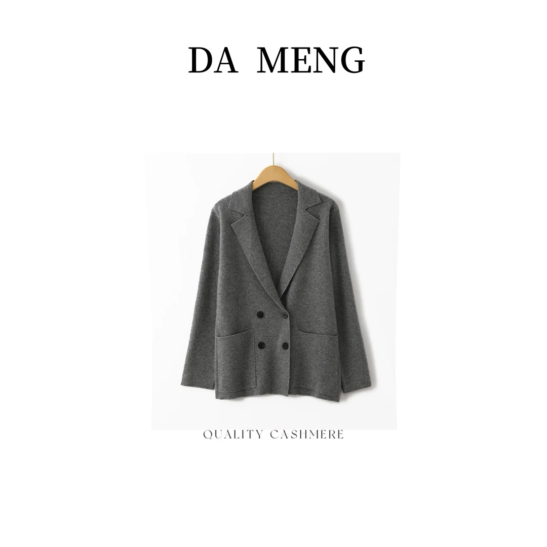 【新年清】100纯羊绒针织四平西装外套233533