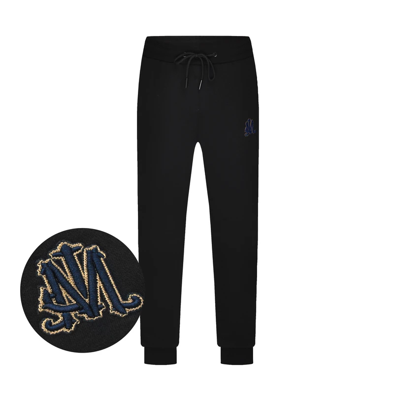 JEDOSS/爵迪斯裤子男款秋冬款字母刺绣舒适休闲裤百搭九分裤BS048