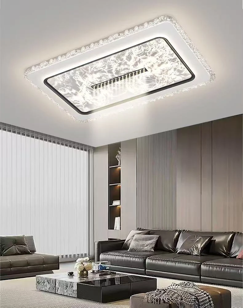 2630大长云雾轻奢简约百搭吸顶灯客厅长方形高亮款高颜值