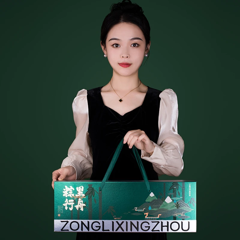 粽子礼盒装嘉兴蛋黄肉粽水晶竹筒端午送礼2025新款团购批发