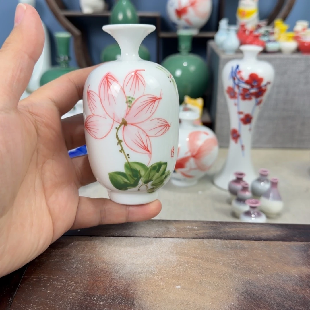 陶瓷手工小花器摆件