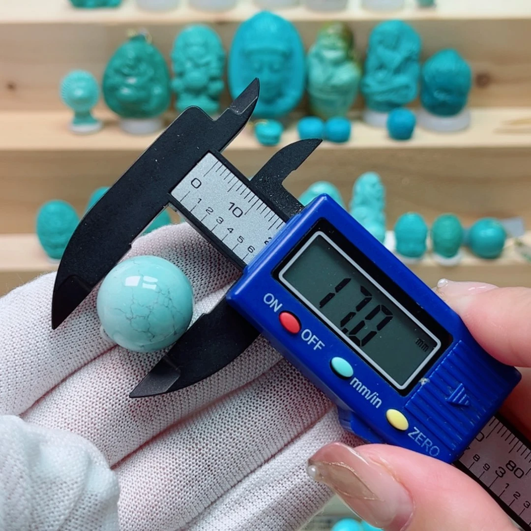 未镶嵌绿松石圆珠