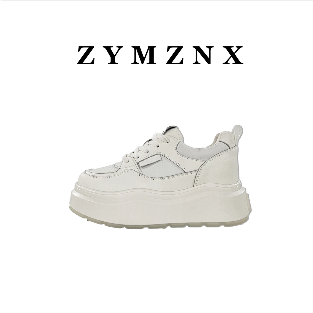 增高8CM 2025时尚休闲厚底内增高小个子小白鞋 g403