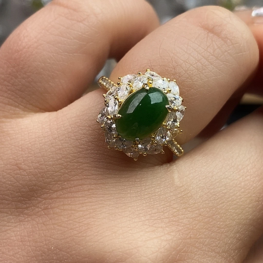 翡翠未镶嵌戒指翡翠