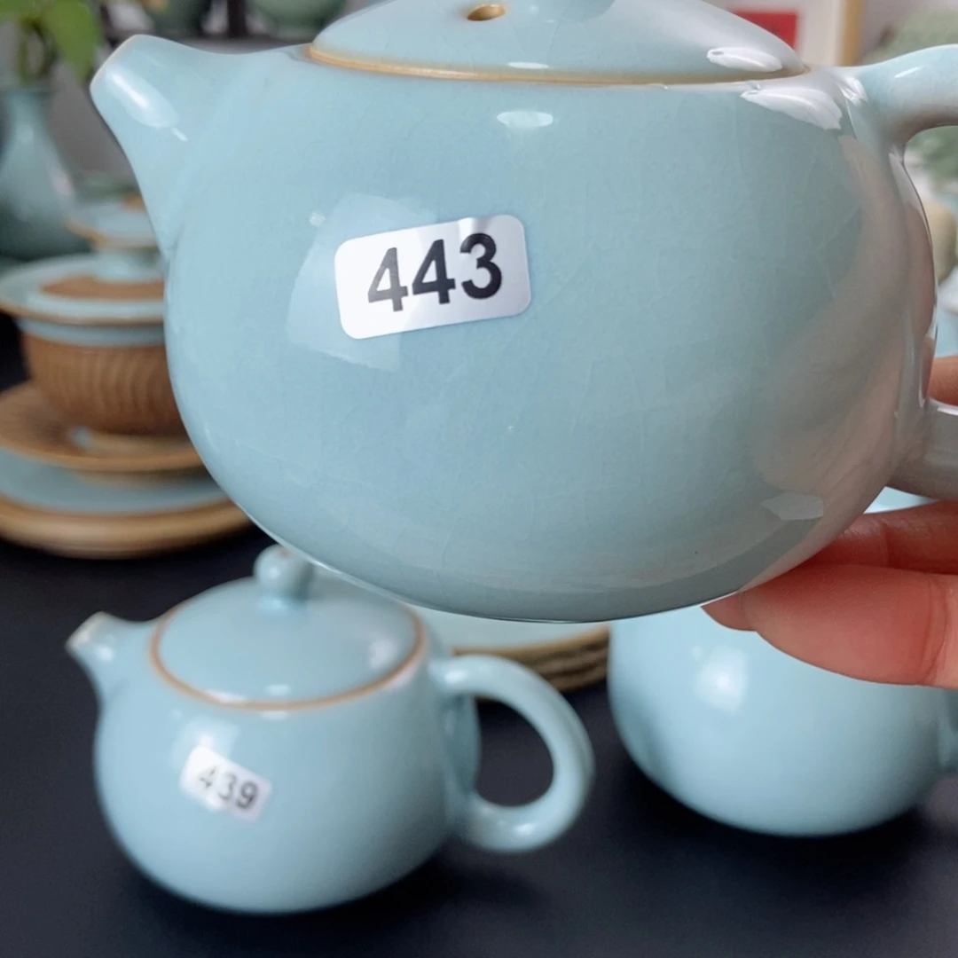 人**。天青釉西施壶微瑕福利