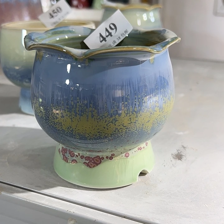 口8高10 手工花盆满30包邮